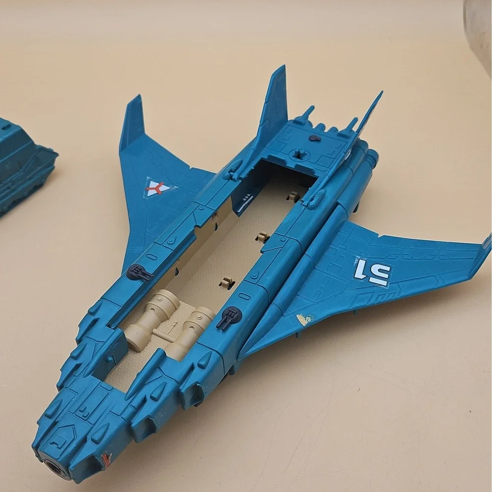 Vtg 1989 Kenner Mega Force Triax Backlash Air Assault Jet & Tank Toy Incomplete